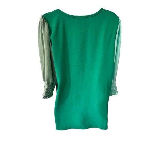 BiBi Tops - BiBi NWOT Colorblock Green Top – Size L